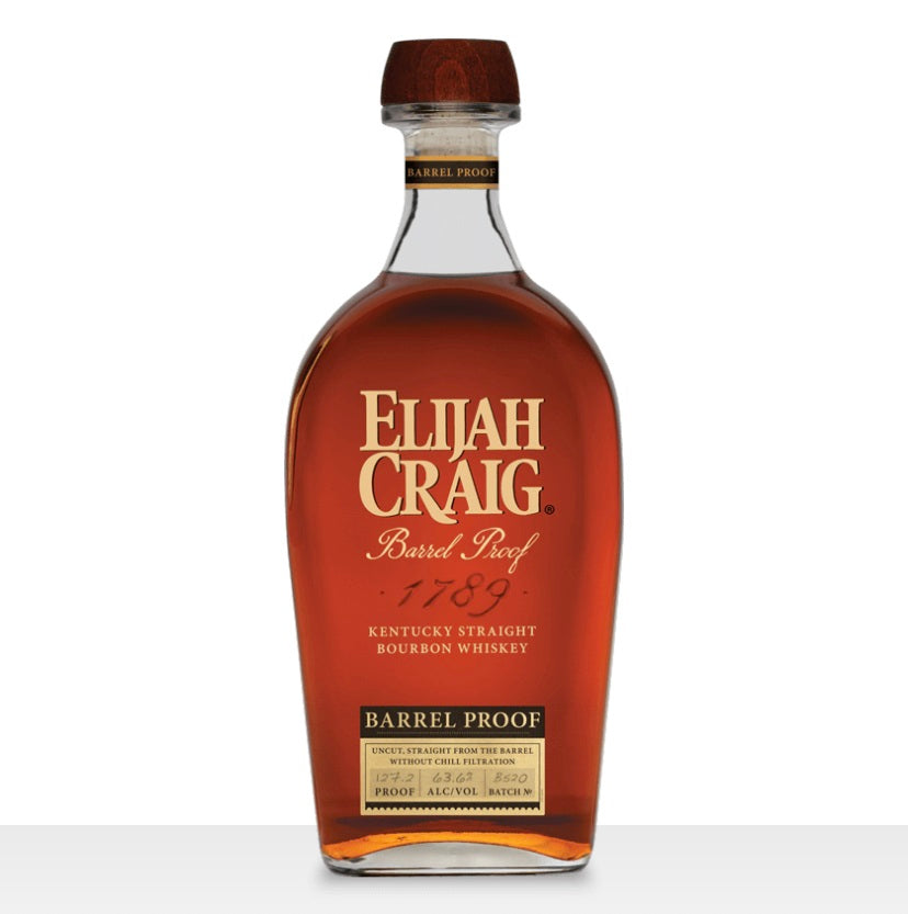 Elijah Craig Barrel Proof - Barrel Proof is to experience Bourbon in its purest form: uncut, straight from the barrel, and without chill filtering. Each bottle is hand labeled with its unique proof and batch number; but the nose, taste, and finish are