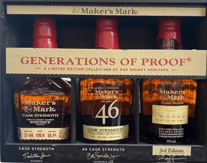Makers Maker whiskey Generations of Proof